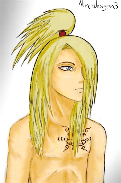 Deidara Shirtless By Ninjadragon3 On Deviantart