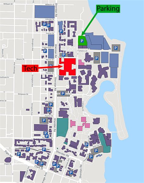 Northwestern University Campus Map