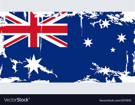 australian grunge flag royalty free vector image