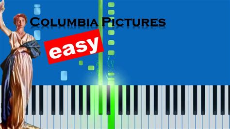 Columbia Pictures Theme Song Slow Easy Piano Synthesia Tutorial Youtube