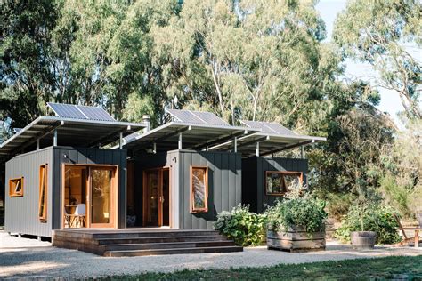 Three Shipping Containers Form A Tiny Eco Friendly Home In Australia