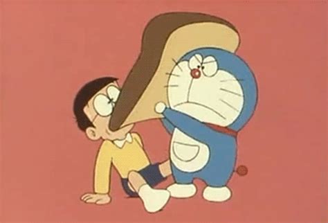 An Animated Image Of A Cartoon Character Hugging Another Characters