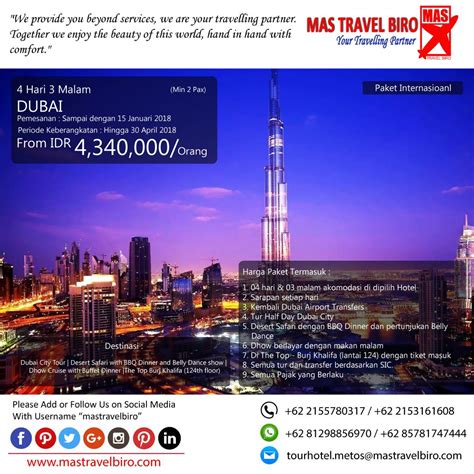 What are you waiting for? Paket tour ke DUBAI 4 Hari 3 Malam, mulai dari harga Rp.4 ...