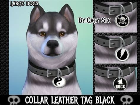 Collar For Large Dogs Catysix Sims 4 Pets Sims Pets Sims 4