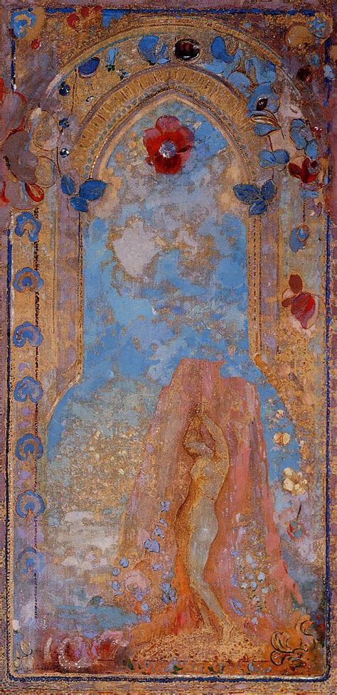'silence' was created by odilon redon in symbolism style. Andromeda - Odilon Redon - WikiArt.org