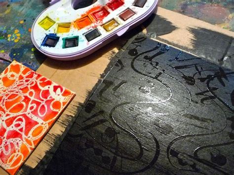 Resist Painting With Rubber Cement | Rubber cement, Painting, Cheap art