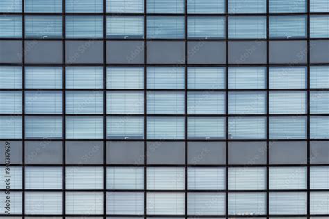 Glass Facade Modern Architecture Office Building Rectangular Pattern