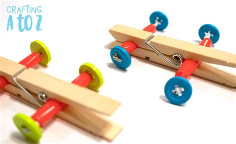 Clothespin Racecar Craft Project Ideas