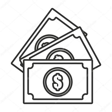 A salaried person who wants to convert his white money to black may be because he has to. black and white money bills, vector graphic — Stockvector ...