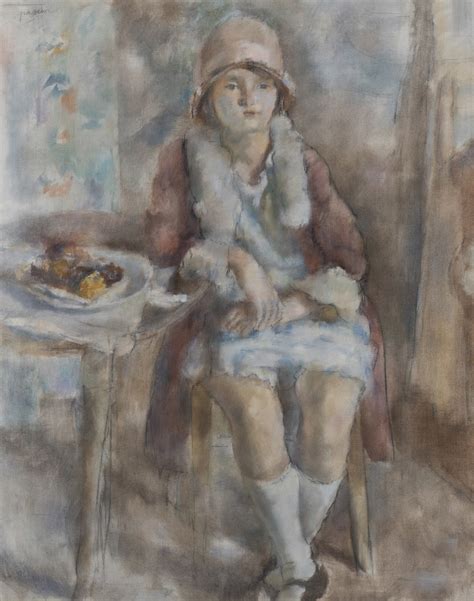 Jules Pascin Jeune Fille Au Café 1927 Connaught Brown