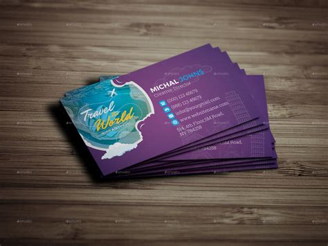 Travel Agency Business Card Print Templates Graphicriver