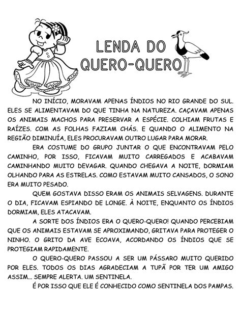 Lenda Com Interpretação 4 Ano