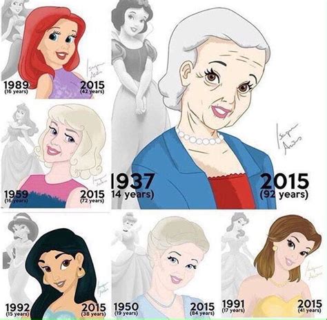 Disney Princesses As Aged To 2015 Rdisneyprincessesas