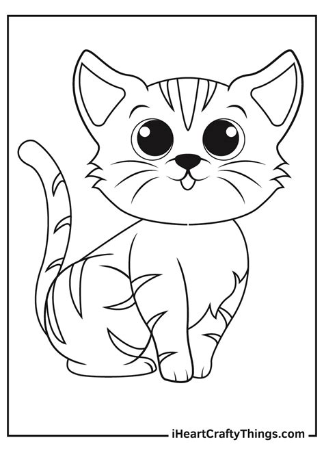 Cute Kitten Coloring Pages Updated 2021