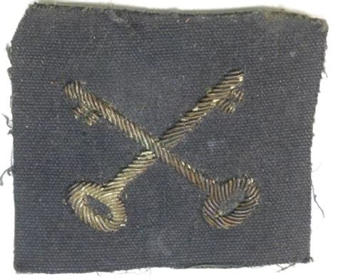 Ww2 British 2nd Infantry Div Officers Cloth Badge World War Wonders