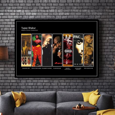 2pac Tupac Shakur Album Cover Poster Professional Print In Etsy