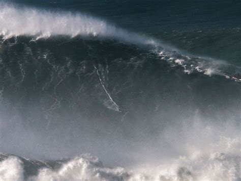 Brazilian Surfer Sets New Record After Riding Massive 80 Foot Wave