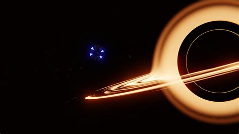 Artstation Interstellar Black Hole Scene
