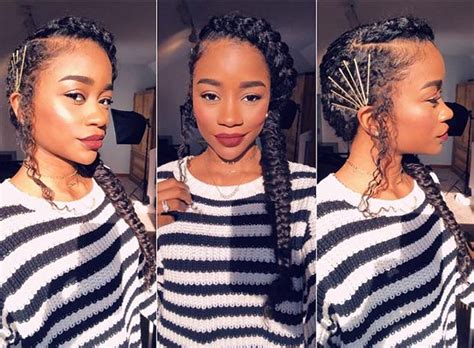 Tree braids are one of the most subtle hairstyles, but they look great when created in the cornrow style. 21 Easy Ways to Wear Natural Hair Braids | StayGlam