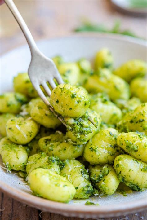 Easy Pesto Gnocchi Inside The Rustic Kitchen