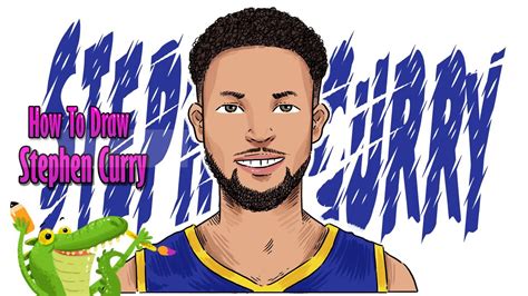 How To Draw Stephen Curry Nba Player Youtube