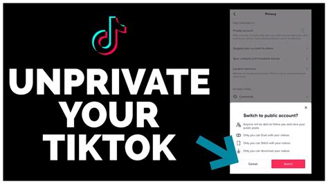 Tiktok How To Unprivate Your Tiktok Account Make Your Tiktok Account