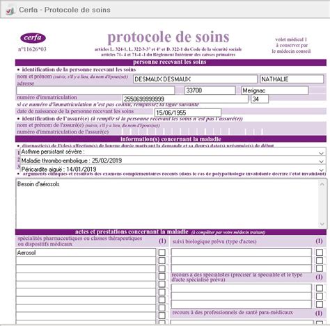 Protocole De Soins Le Formulaire Cerfa Trt The Best Porn Website