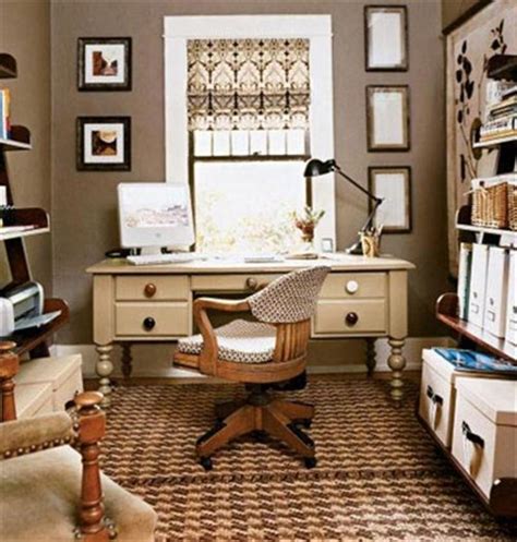 Variety Of Small Home Office Space Design And Decorating Ideas On