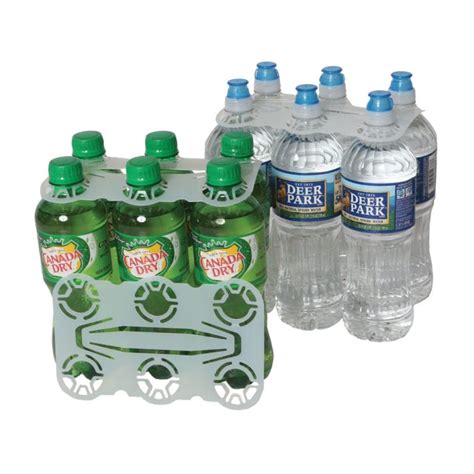 6 Pack Plastic Bottle Carrier 20 24 Oz Bottle Carriers Pak It Products