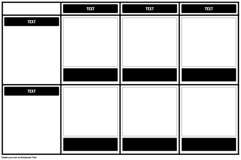 1x3 Grid Template Storyboard By Storyboard Templates