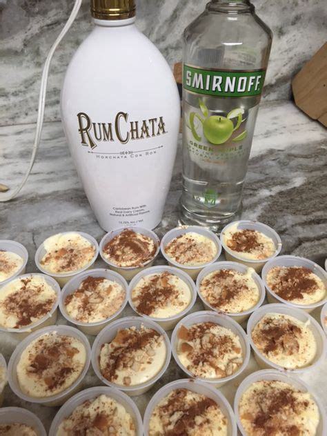 The dash of cinnamon gives it a great kick to an already powerful drink. Apple Pie Pudding Shots | Alcoholic desserts, Pudding ...