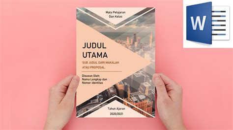 Cara Membuat Desain Cover Makalah Download Cover Makalah Garis 3 Doc