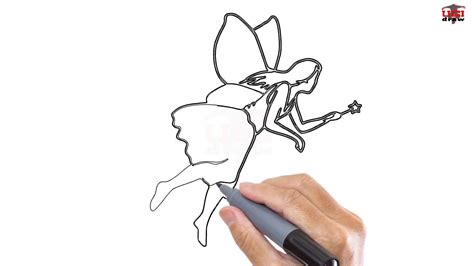 How To Draw A Fairy With Wings Step By Step Easy