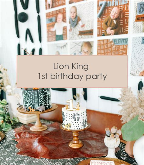 Lion King 1st Birthday Party — Lauren Koster Creative
