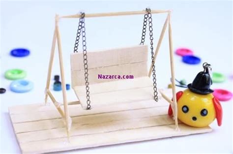 HOBİ ÇUBUKLARINDAN KÜRDAN ARASI SALINCAK | Nazarca.com | Hobi, Salıncak