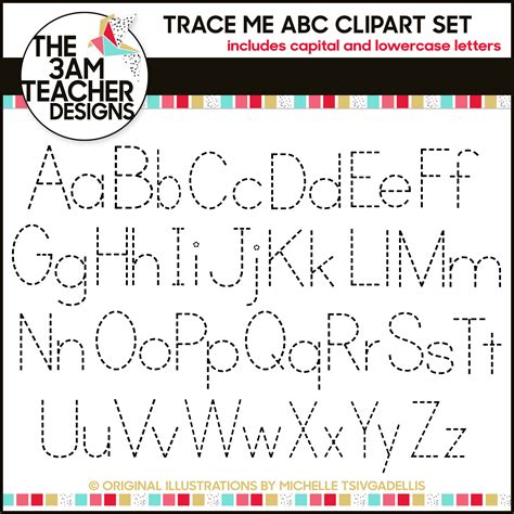 Trace Me Alphabet Letters A Z