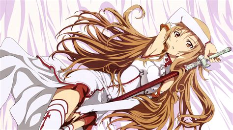 Asuna Yuuki Sword Art Online Anime Fondo De Pantalla Id 3072