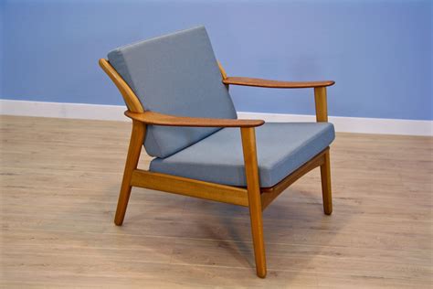 Vintage Danish Lounge Chair In Beech And Teak 1960 Design Market