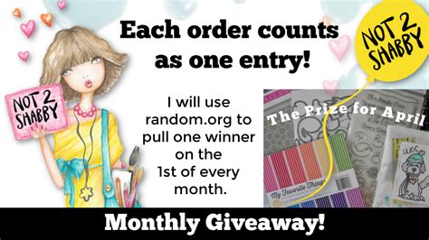 April Monthly Giveaway