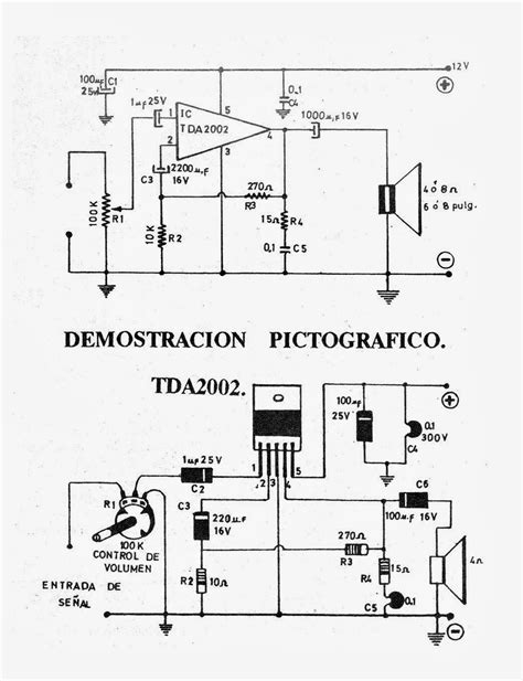 Electronica Diagramas Circuitos Circuito Amplificador 12 Wats
