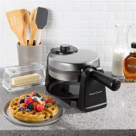 Hastings Home Waffle Iron Classic 180 Rotation Flip Waffle Maker With Nonstick Plates Removable