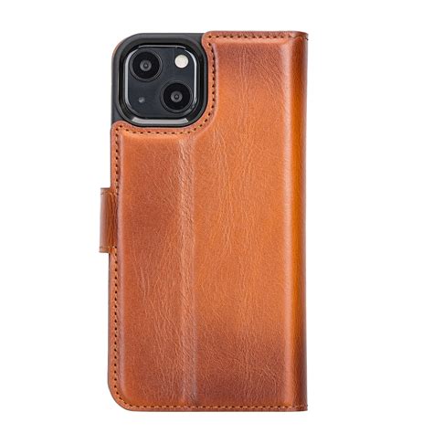 Magic Magnetic Detachable Leather Wallet Case With Rfid For Iphone 13