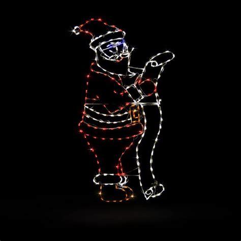 Holidynamics Holiday Lighting Solutions 76 In Led Santa With List