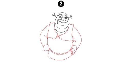 Shrek Drawing A Step By Step Tutorial Cool Drawing Idea