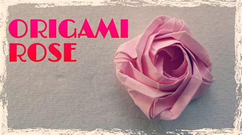 Origami Rose Origami Flower Origami Easy Youtube