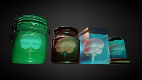 Brains In A Jar Download Free 3d Model By Alberto Luviano