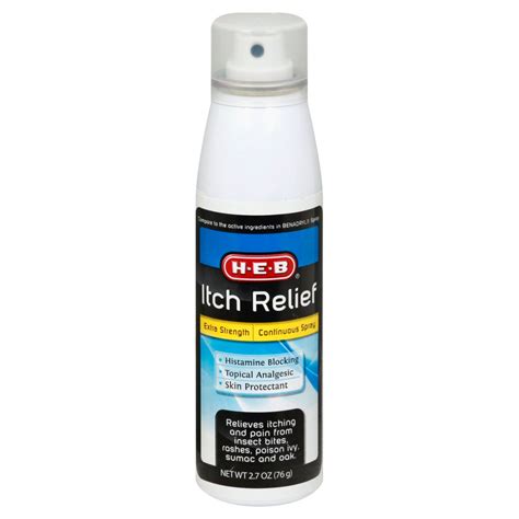 Heb Extra Strength Itch Relief Spray Shop Skin And Scalp Treatments At