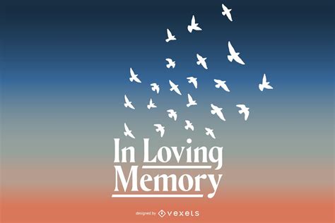In Loving Memory Lettering Design Vector Download