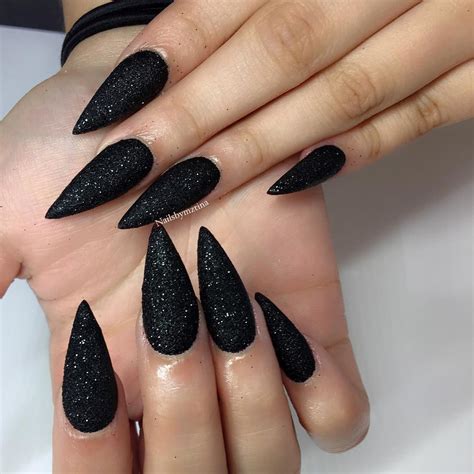 instagram photo by matte queen apr 16 2016 at 1 32am utc black nails with glitter black