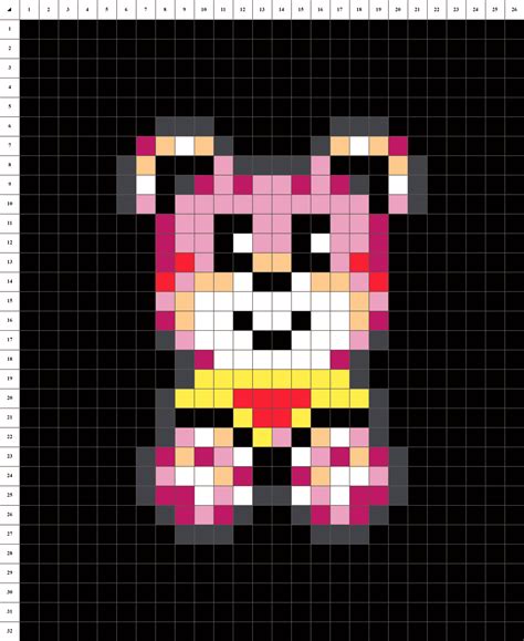 Pixel artplay pixel art online for free! Ours en peluche • Pixel Art